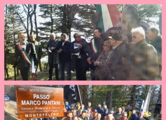 Carpegna, inaugurato il Passo Pantani
