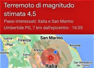 Terremoto a Umbertide, non si segnalano criticità