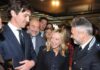 Vinitaly, il presidente Meloni e il ministro Lollobrigida nello stand della Regione Marche