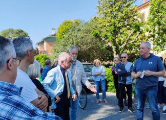 Udc Fano, sit-in sul pericolo di via Moriconi a Rosciano: “Tanta partecipazione, ora vogliamo risposte”