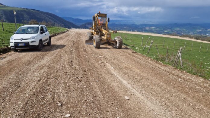 Lavori sulla viabilità del catria