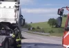 Sant’Angelo in Vado, tir a fuoco in galleria. Gesto coraggioso dell’autista che evita il dramma