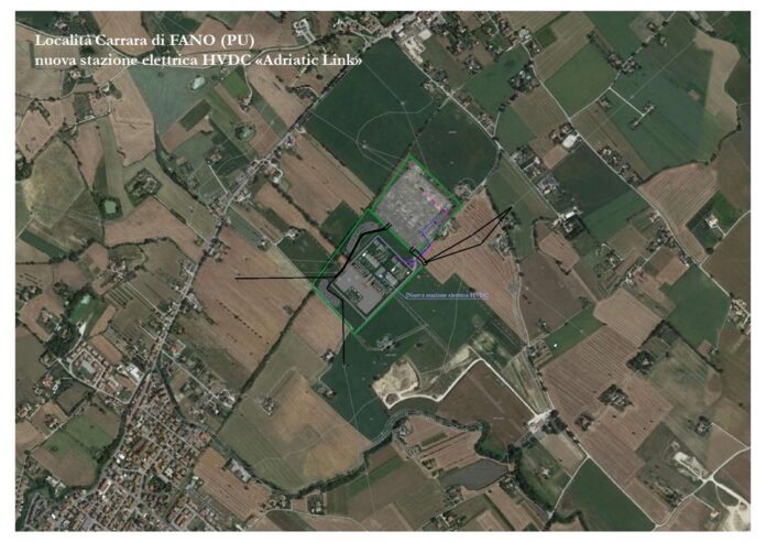 Nuova stazione elettrica HVDC - Adriatic Link - località Carrara di FANO