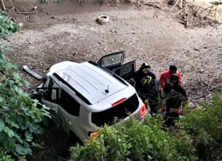 Fano, Jeep esce di strada e finisce nel canale Albani