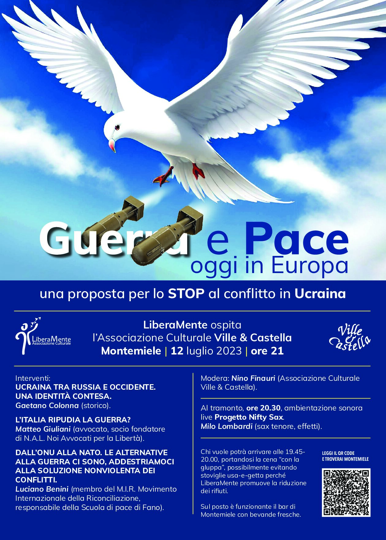 Guerra e pace oggi in Europa: se ne parla a Montemiele