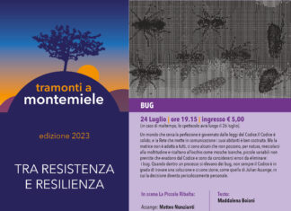 Lunedì 24 luglio a Montemiele il sesto spettacolo del festival estivo “TraMonti a Montemiele”: Bug