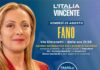 Fano, venerdì 25 agosto dalle ore 21 in via Simonetti (Lido) gazebo di FdI per la campagna “Italia vincente”
