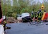 Scontro tra furgone e due auto tra Urbania e Fermignano, donna soccorsa in eliambulanza