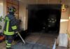 Colli al Metauro, incendio in un garage, una persona assistita dai sanitari