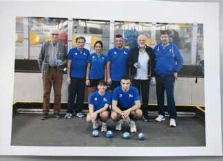Fano, la nazionale di bocce si allena alla Combattente