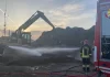 Fano, nell’impianto di Monteschiantello fumo bianco dal verde stoccato in discarica. Aset: “Tutto sotto controllo in pochi minuti”