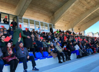 Fossombrone: cartellini rossi allo stadio per dire no alla violenza sulle donne