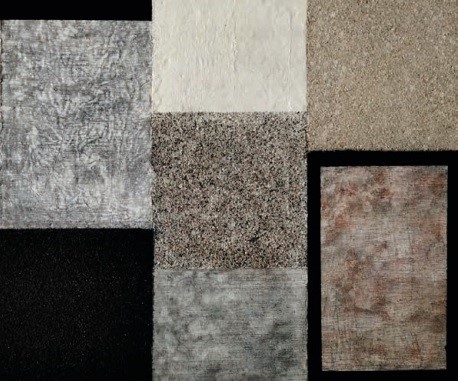 Oscar Piattella, Dopo Bach, 2022, materiali vari su tavola, 100 x 120 cm (1)