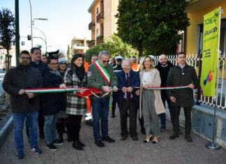 Fossombrone: Inaugurato il ristrutturato Viale Martiri della Resistenza. Contributo della Bcc Metauro