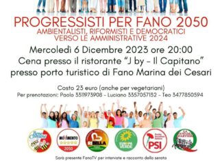 Mercoledì al porto turistico di Fano l’evento dei Progressisti per Fano 2050