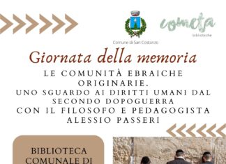 Giornata della Memoria a San Costanzo. Appuntamento in biblioteca con il filosofo Alessio Passeri