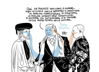 Volponi Novel (1924-2024). L’Università di Urbino omaggia Volponi con 15 disegni inediti di Gianluca Costantini
