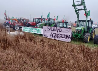 Fano, stamane circa 60 trattori in strada per la protesta degli agricoltori