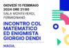 A Fermignano incontro con il matematico ed enigmista Giorgio Dendi