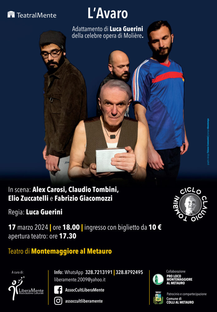 2024.3.17_TeatralMente_L avaro - locandina