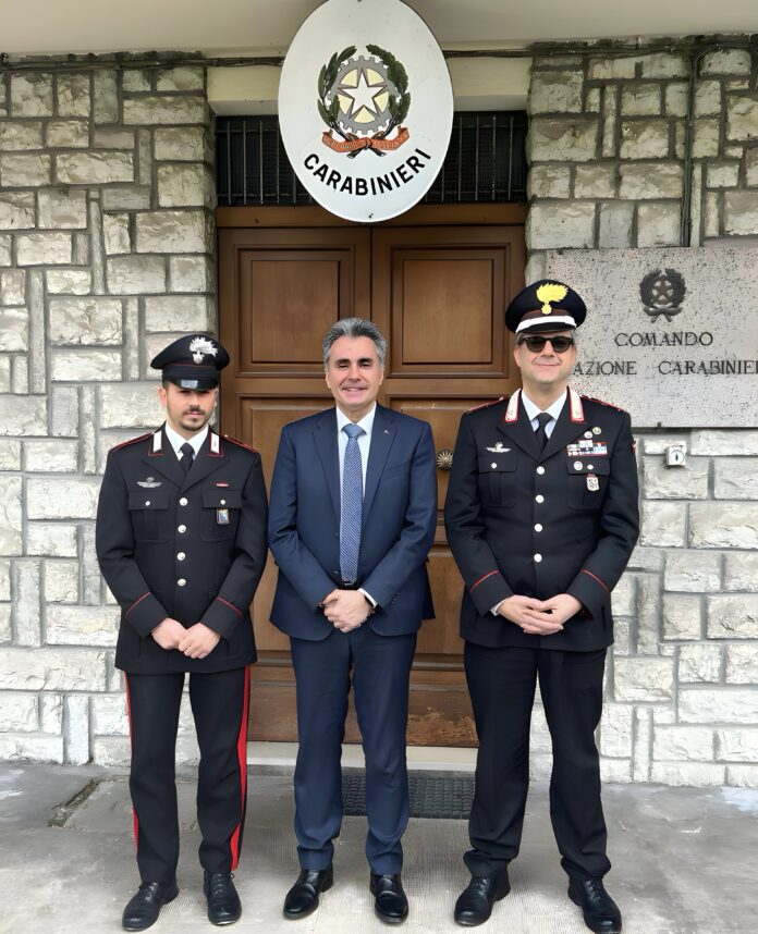 Baldelli visita Carabinieri