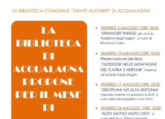 Gli eventi di maggio della biblioteca di Acqualagna