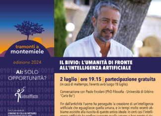 Con Paolo Ercolani al festival “TraMonti a Montemiele: “Il bivio: l’umanità di fronte all’intelligenza artificiale”