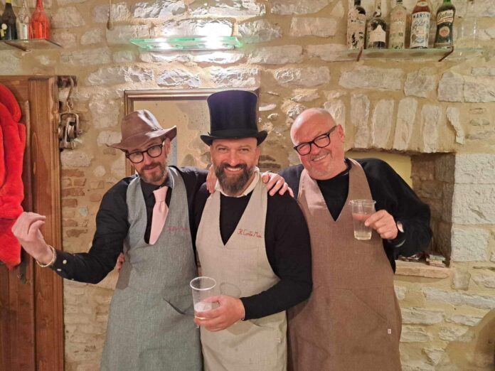 Da sinistra Marco, Max e Luciano, il tris de La Tana