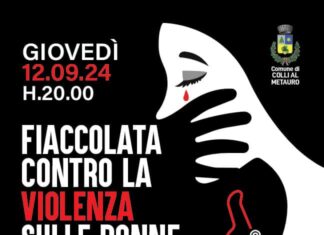 Colli al Metauro: fiaccolata per ricordare Ana Cristina e le donne vittime di violenza
