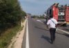 Fano, carambola sulla Statale 16, auto prende fuoco. Strada chiusa per un’ora e mezzo