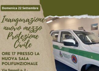 Fermignano, un nuovo mezzo al servizio della Protezione Civile si inaugura domenica alle 17