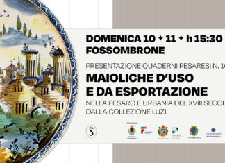 A Fossombrone la presentazione di “Maioliche d’uso e d’esportazione nella Pesaro e Urbania del XVII secolo”
