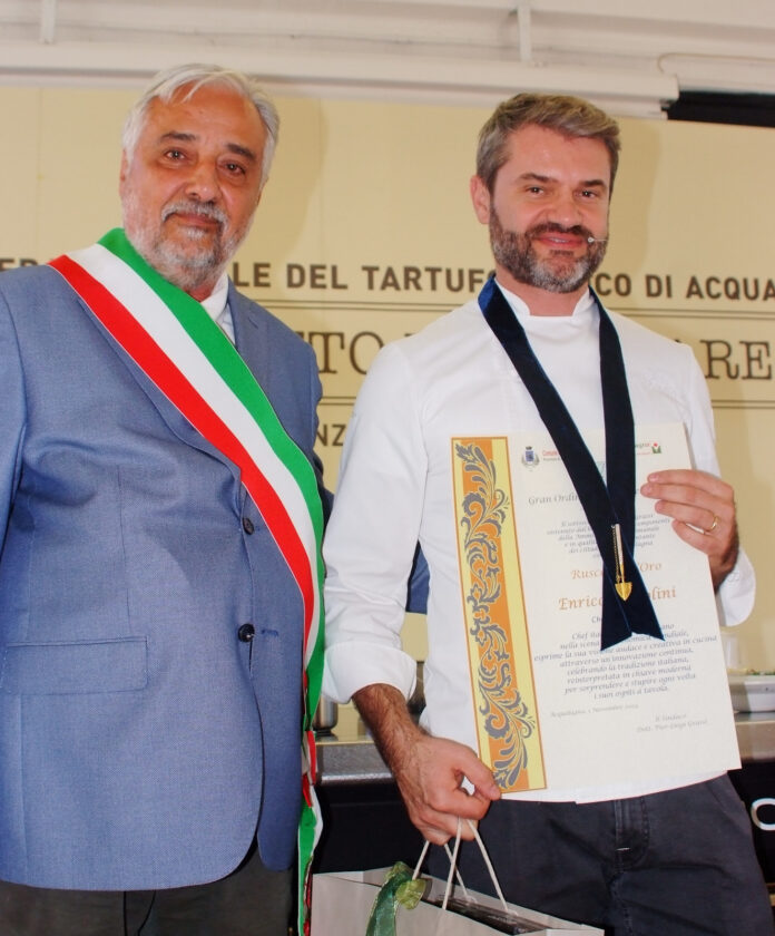 Sindaco Pier Luigi Grassi con Chef Enrico Bartolini