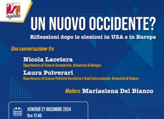 Fano, incontro con l’associazione culturale “27 Agosto”. “Un nuovo Occidente? Riflessioni dopo le elezioni in USA e in Europa”