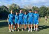 Atleti dell’Ultimate Frisbee Fano Association in prima fila nelle premiazioni riservate alle Nazionali