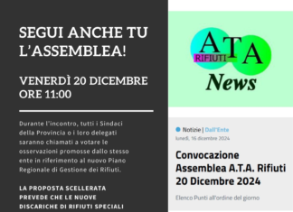Discariche, un coro di no per abbassare la distanza prevista nel piano regionale gestione rifiuti da 1500m a 500m dalle case