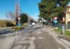 Fano, tamponamento a due alla rotatoria in via Papiria