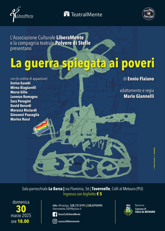 2025.3.30_TeatralMente_La guerra spiegata ai poveri - locandina