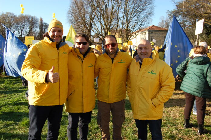 Di Sante e il direttore Calevi alla manifestazione di Parma
