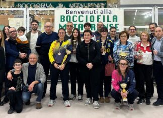 Alla Bocciofila Metaurense di Calcinelli la quarta edizione del Trofeo Metaurense in rosa. Sofia Minardi seconda