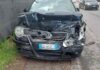 Fano, tamponamento in via I Maggio, gravi danni alle due vetture
