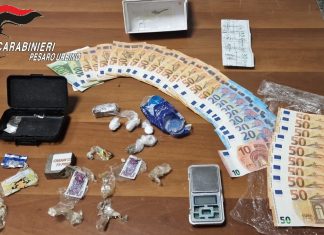 Ventiduenne di Fermignano arrestato a Sant’Angelo in Vado per spaccio di droga