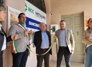 Inaugurato bancomat a San Giorgio di Pesaro. La Bcc del Metauro al servizio della comunità