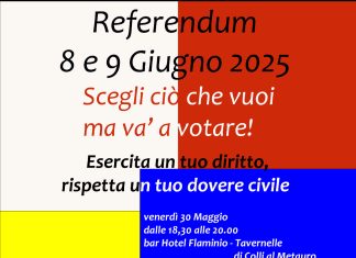 Associazione LiberaMente di Colli al Metauro invita al voto per il referendum