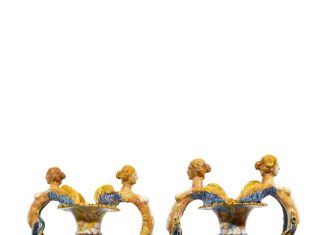 Tornano ad Urbania due anfore istoriate della bottega di Ippolito Rombaldoni
