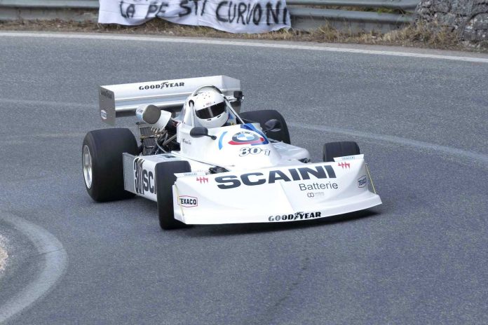 TLF24 Pierpaolo Serra vince tra le storiche su March 772 aggiudicandosi la Coppa Citta di Gubbio 2024 ph.PhotoStudioGubbio