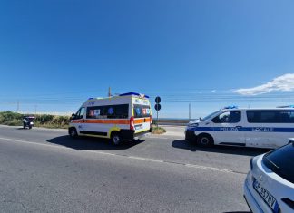Fano, urto sull’Adriatica tra moto e camion