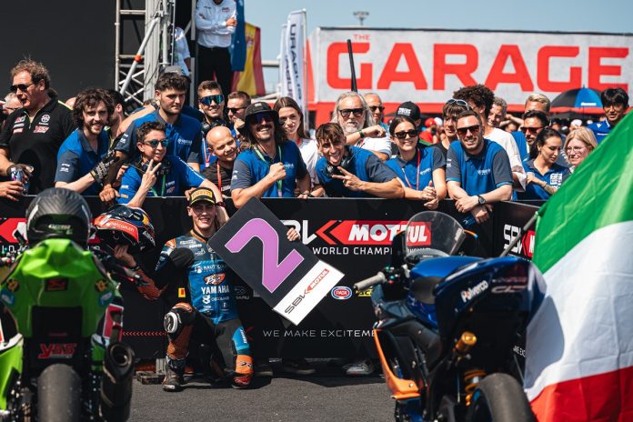 Marco Gaggi festeggiamenti Misano