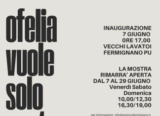 Dal 7 al 29 giugno a Fermignano l’installazione “Ofelia vuole solo cantare” dell’artista Leonarda Faggi