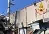Pianacce di Mondavio, silos in fiamme. Due vigili del fuoco sono rimasti lievemente feriti